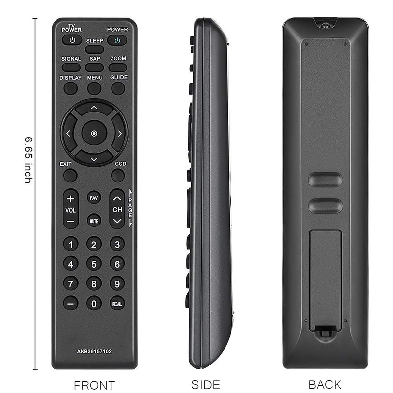 Gvirtue AKB36157102 Remote Control Compatible Replacement for LG Zenith Digital TV Tuner Converter Box Remote, fit for DTT900 DTT901 LSX300 LSX3004DM LSX3004PM