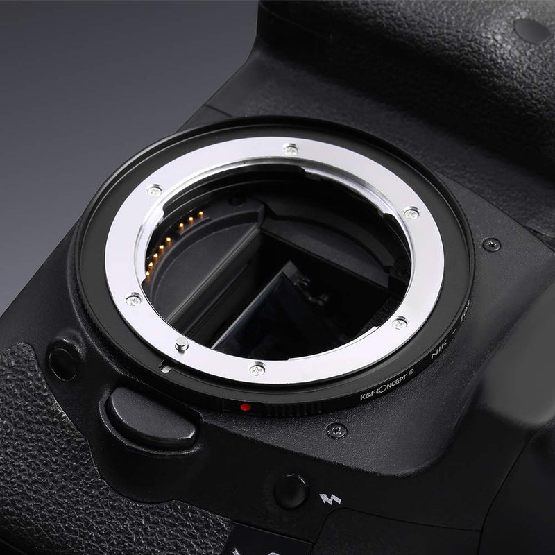 K&F Concept Lens Mount Adapter for Nikon F/AF AI AI-S Lens to Canon EOS EF EF-S Mount Adapter