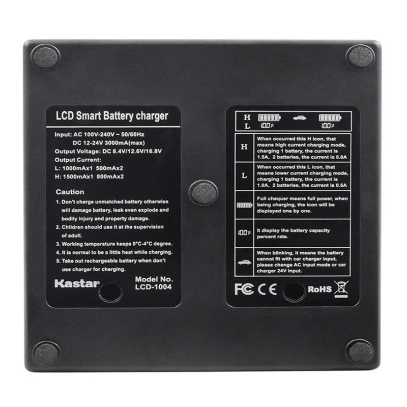 Kastar ENEL15 2X Battery + USB Dual Charger for Nikon EN-EL15, MH-25 and Nikon 1 V1, D500, D600, D610, D750, D800, D7000, D7100, D800, D800E DSLR Camera, Grip MB-D11, MB-D12, MB-D14, MB-D15, MB-D16