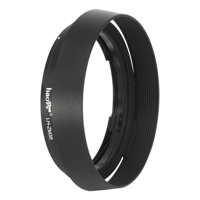 Haoge LH-ZM35 Bayonet Metal Round Lens Hood Shade Compatible with Carl Zeiss Distagon T 1.4/35 35mm f1.4 f/1.4 ZM Lens Black Round - Black