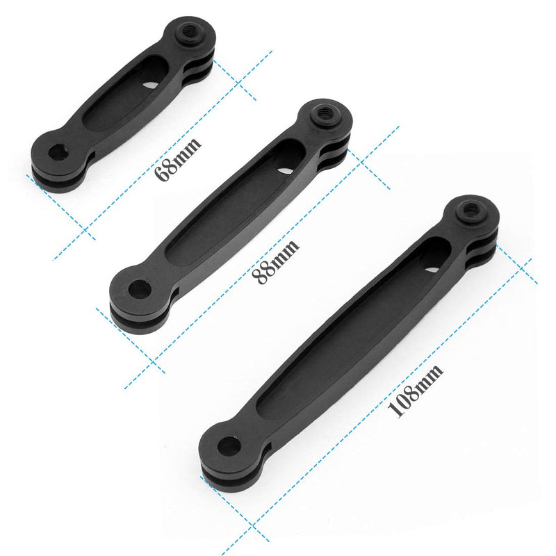 [AUSTRALIA] - 3 in 1 Extension Pivot Aluminum Alloy Arm – Adjustable Monopod Bracket for GoPro Hero 4 5 6 7 8 9 Black Silver Session, AKASO/Campark/YI & Other Cameras 