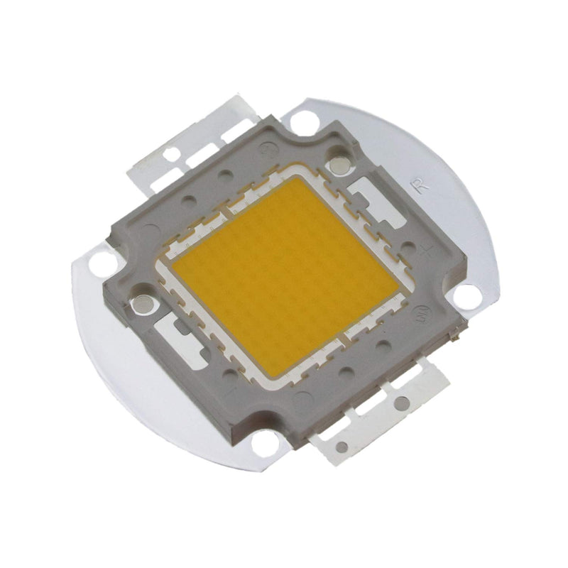 Odlamp Super Bright High Power LED Chip 100W SMD COB Light Warm White 3000-3200k DC 30-34V for Emitter Components Diode 100 W Bulb Lamp Beads DIY Lighting (Warm White)