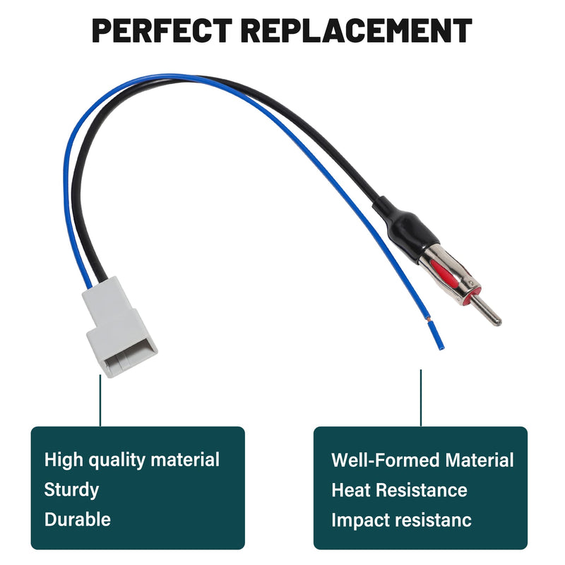 [AUSTRALIA] - Anina Car Radio Antenna Adapter for 2003-2016 Honda CRV Fit Accord Civic Mazda CX-3 CX-5 Antenna Cable Extension Connector to Aftermarket Radio Receivers For Honda/Mazda 