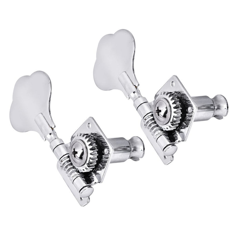 Guitar Tuning Pegs, 2L2R Open Gear Guitar String Tuners Plum Shape Machine Head