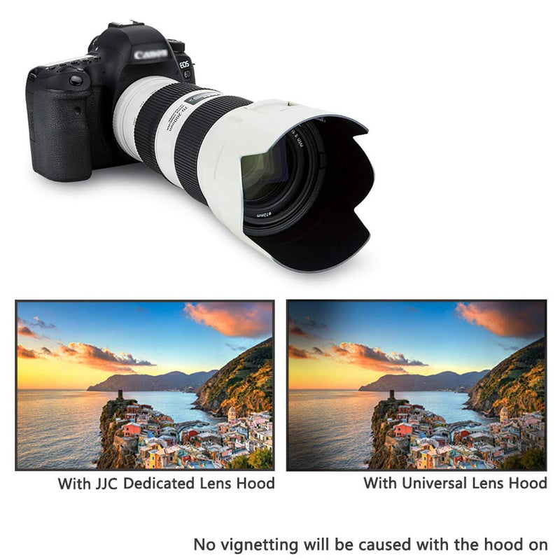 White Lens Hood Shade for Canon EF 70-200mm f/4L is II USM Lens Replaces Canon ET-78B Hood Dedicated Reversible -White