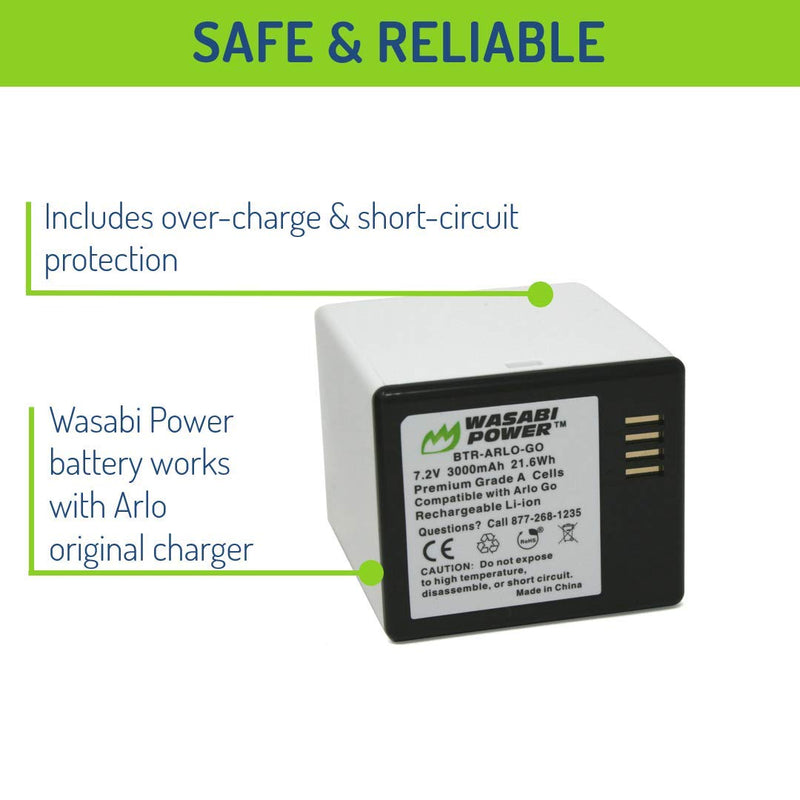 Wasabi Power Battery for Arlo Go (VMA4410)