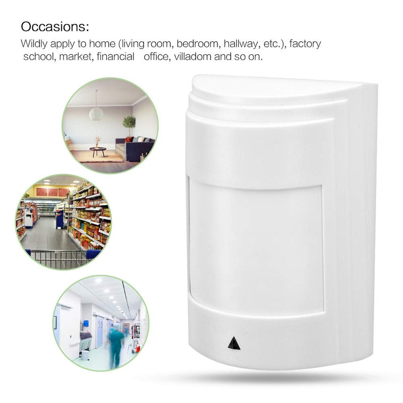 Wired Passive Infrared Motion Sensor Dual PIR Detector Alarm Alarm System 12V