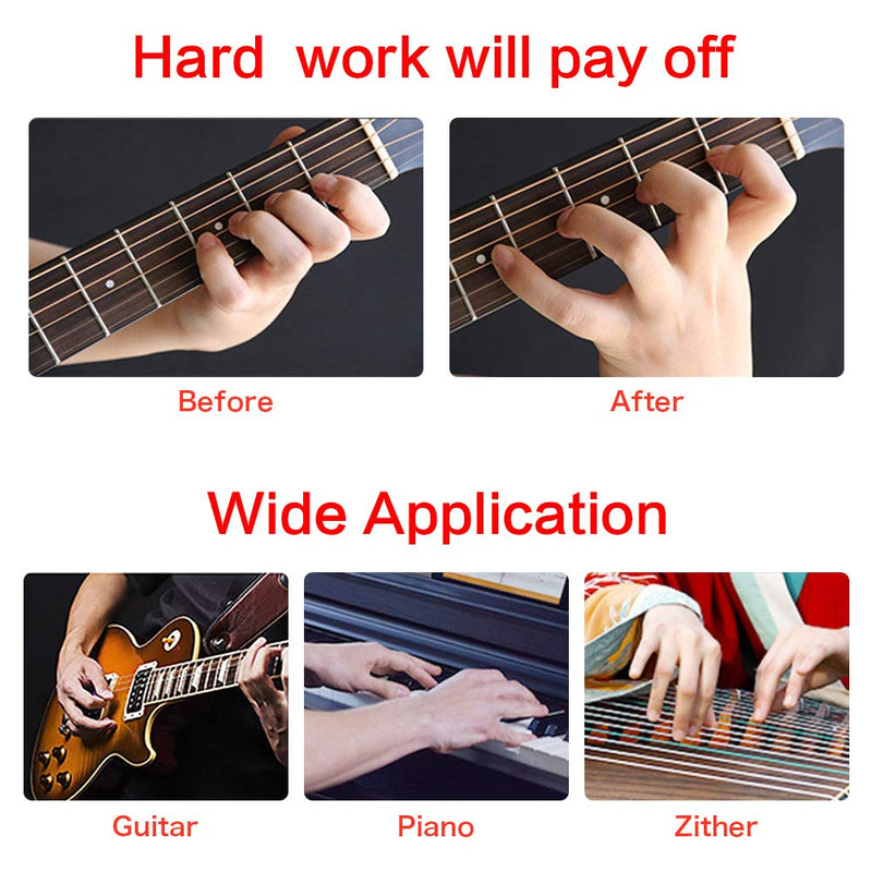 BUDDE Finger Expander, Finger Stretcher,Finger Trainers,Stretch Expansion,Finger Extensor Finger Stretcher Expansion for Guitar/Bass/Ukuleles/Mandolins/Piano/Banjos Beginner, Adult Size -Black