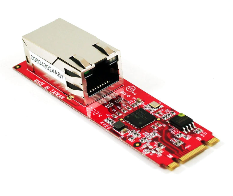 Ableconn M2NW108BM 2.5 GbE Base-T M.2 B-M Key Ethernet Module (Right Angle RJ-45) - Intel I225 Ethernet Controller - M.2 Ethernet Adapter - M.2 Network Adapter