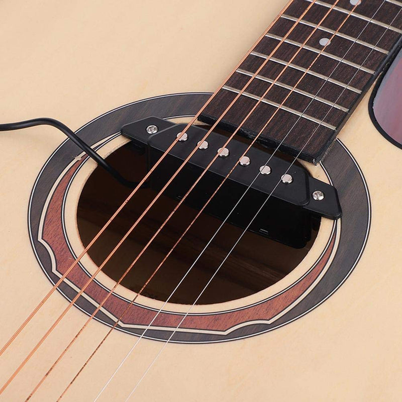 Fafeims Soundhole Pickup, Magnetic Soundhole Pickup for Acoustic Guitar with End Pin Buckle