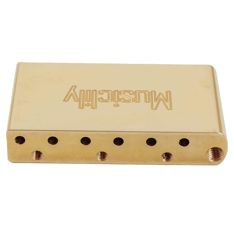 Musiclily Ultra 10.5mm Full Brass 40mm Tremolo Block for China and Indonesia made Squier Standard Series or other Import Electric Guitar