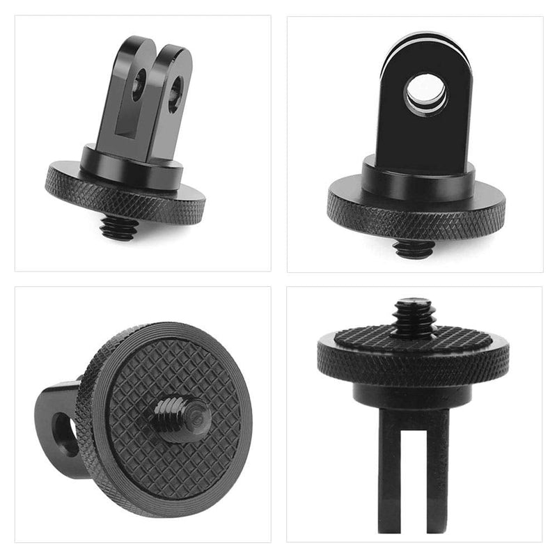 LRONG 2PCS Camera Mount Adapter with Camera Screw Conversion Adapter for GoPro Hero Sony Xiaomi Sjcam Sports Camera and Other Standard 1/4 Inch Accessories
