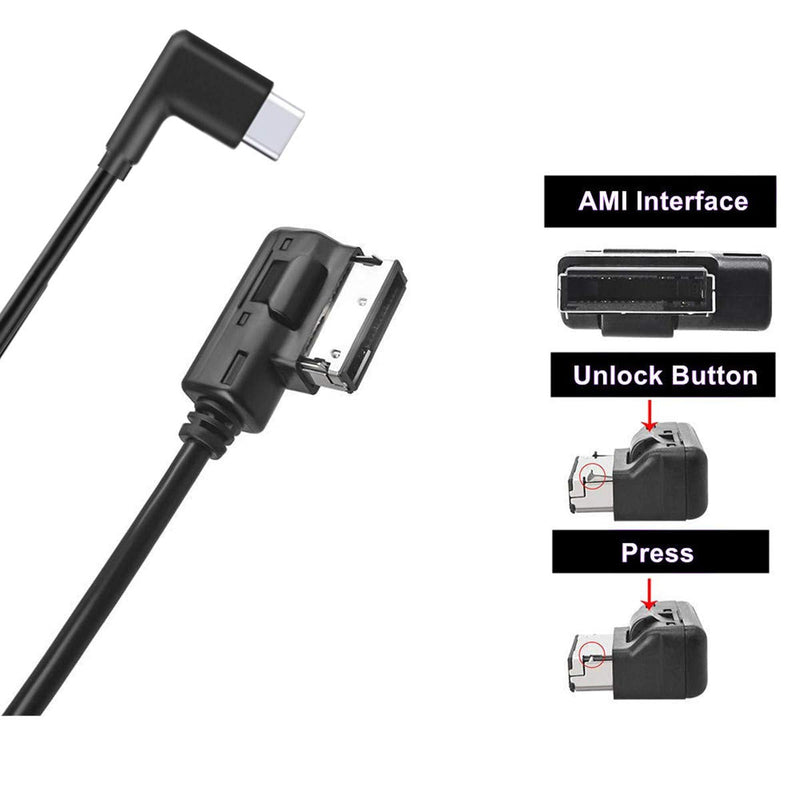 LITEMATIRA Music Interface AMI Aux Cable for A3 A4 A5 A6 A8 S4 S6 for Pixel 4 4XL 3 2 XL Galaxy S10 S10e S9 Note 9 U12+/U11 Moto Z2