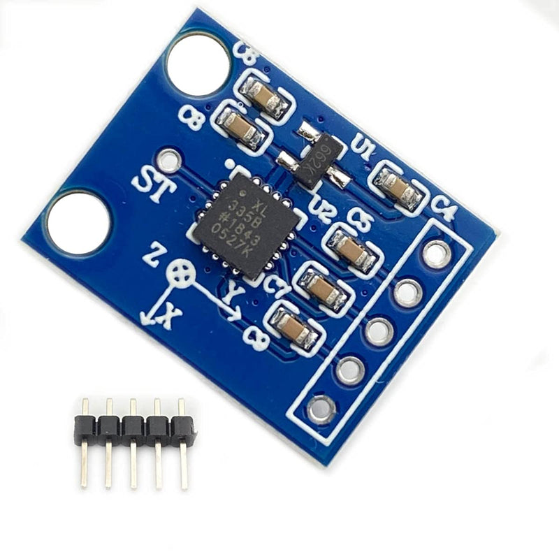 Kiro&Seeu ADXL335 3-Axis Accelerometer Angular Transducer Sensor Module Analog Output Compatible with Ar-duino, (DXL335-MD-1P)