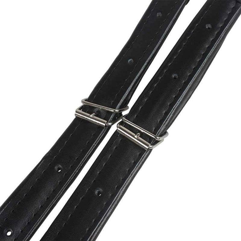 Vbest life PU Accordion Straps, 1 Pair PU Leather Adjustable Length Shoulder Arm Straps for Accordion Black