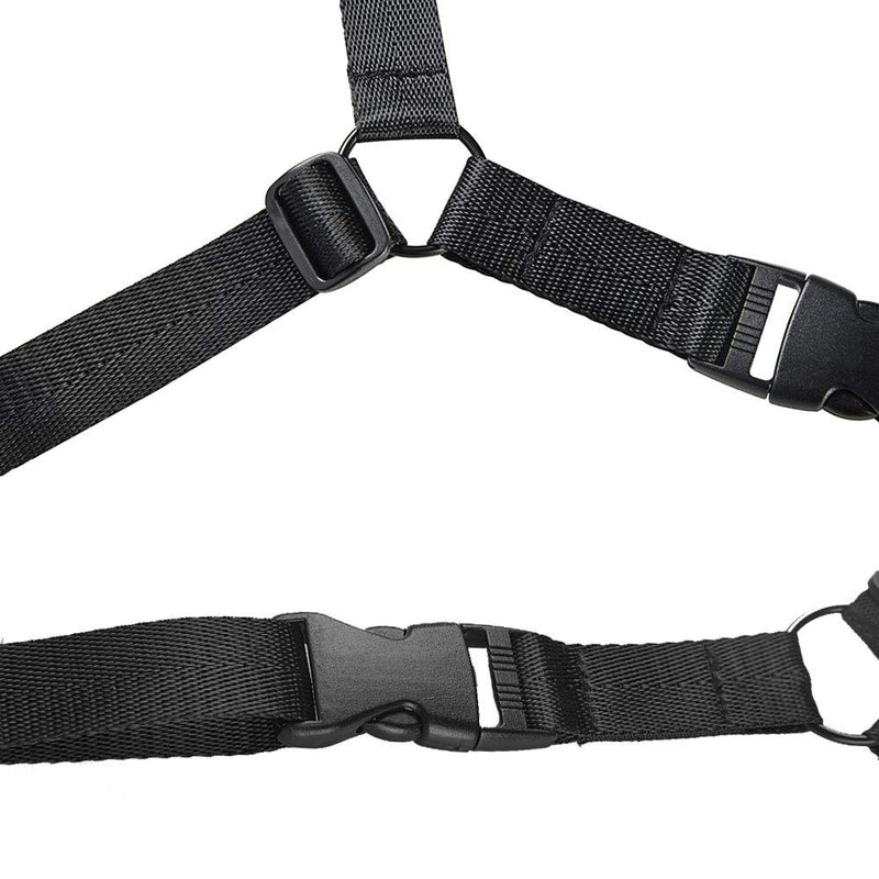 [AUSTRALIA] - Rayzm Saxophone Strap, Universal Double Shoulder Leather Strap for Sax, Adjustable Padded Harness Strap for Alto Tenor Soprano Baritone Saxophone (Small Size) S 
