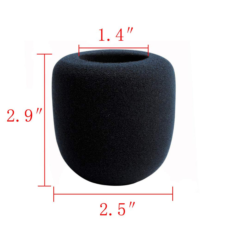 Mintice 5 X Black Handheld Stage Microphone Windscreen Foam Mic Cover Karaoke DJ 5Pcs