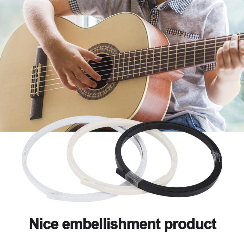 Drfeify Guitar Bindings Strip, 41g Plastic Guitar Bindings Fringed Strips Musical Instrument Accessory