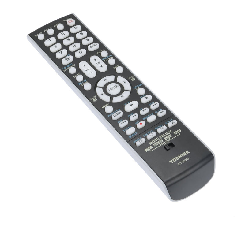 New CT-90302 Replace Remote Control CT90302 fit for Toshiba TV 22AV500 22AV500U 37CV510U 40G300U3 32RV530U 40" LCD 42RV530 42RV530U 55G300 55G300U LCD LED Television Replacement IR Controller