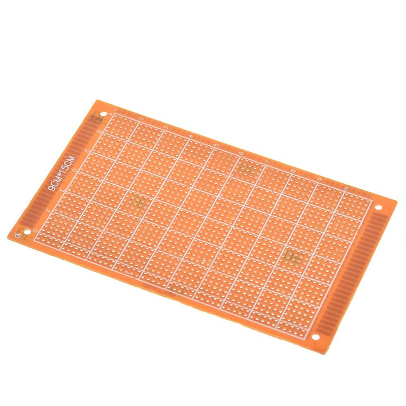 Cermant 10PCS 9x15cm Bakelite Prototype Board PCB Printed Circuit Board for Soldering Electronics Project Experiment for Arduino DIY Electronics Experiments (10pcs 9x15cm)