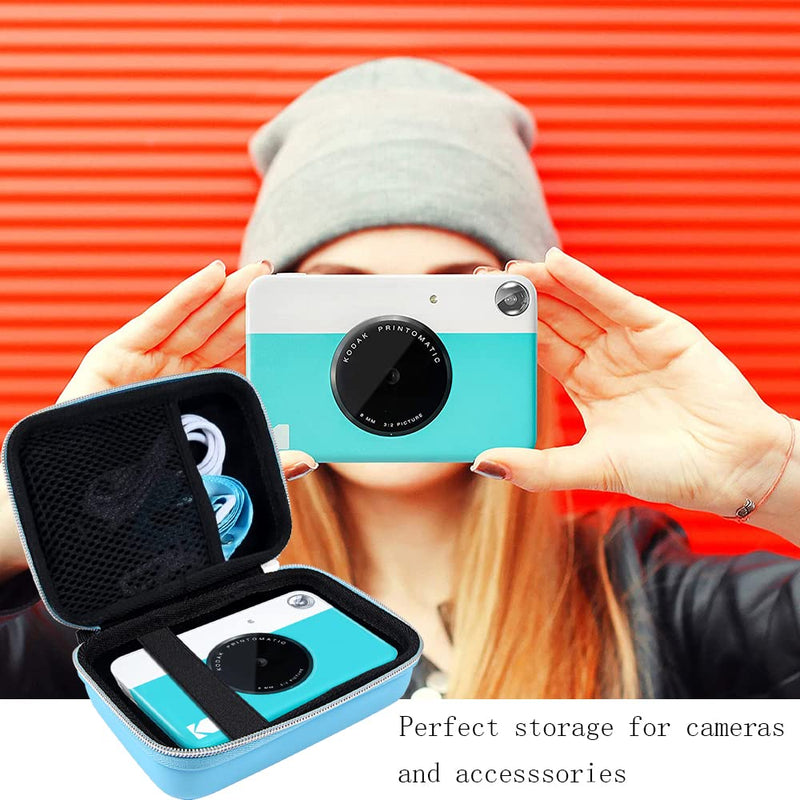 Leayjeen Camera Case Compatible with Kodak Printomatic/Kodak Smile Digital Instant Print Camera(Case Only) Blue
