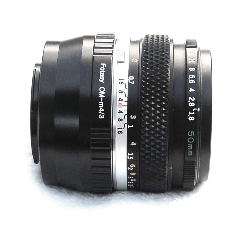 Fotasy Olympus OM Lens to M4/3 Adapter, OM to MFT Mount Converter, for Olympus E-PL8 E-PL9 E-M1 E-M5 E-M10 I II III E-PM2 E-PM1 Pen-F E-M1X/ Panasonic G7 G9 GF8 GH5 GX7 GX8 GX9 GX85 GX80 GX850 G90 G91 OM Lens to M43 Adapter