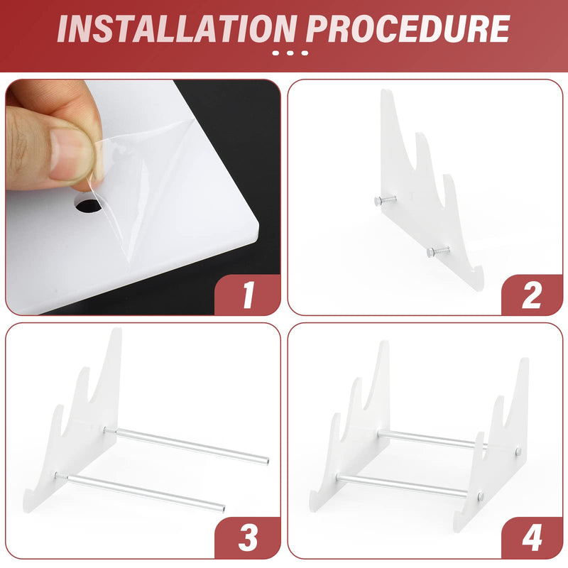 YIMAGUJRX RUNJRX Keyboard Stands 2-Tier, Mechanical Keyboard Acrylic Display Stand, White Acrylic Keyboard Stand, Holder Stand for Gaming Keyboards(1Pcs)