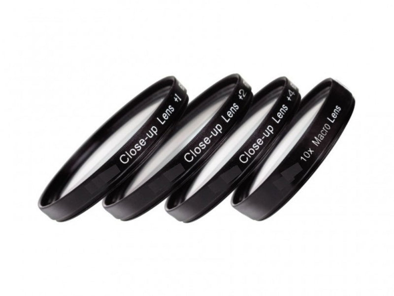 49mm Close-Up Filter Set (+1, 2, 4 and +10 Diopters) Magnification Kit for Canon EF 50mm f/1.8 STM Lens