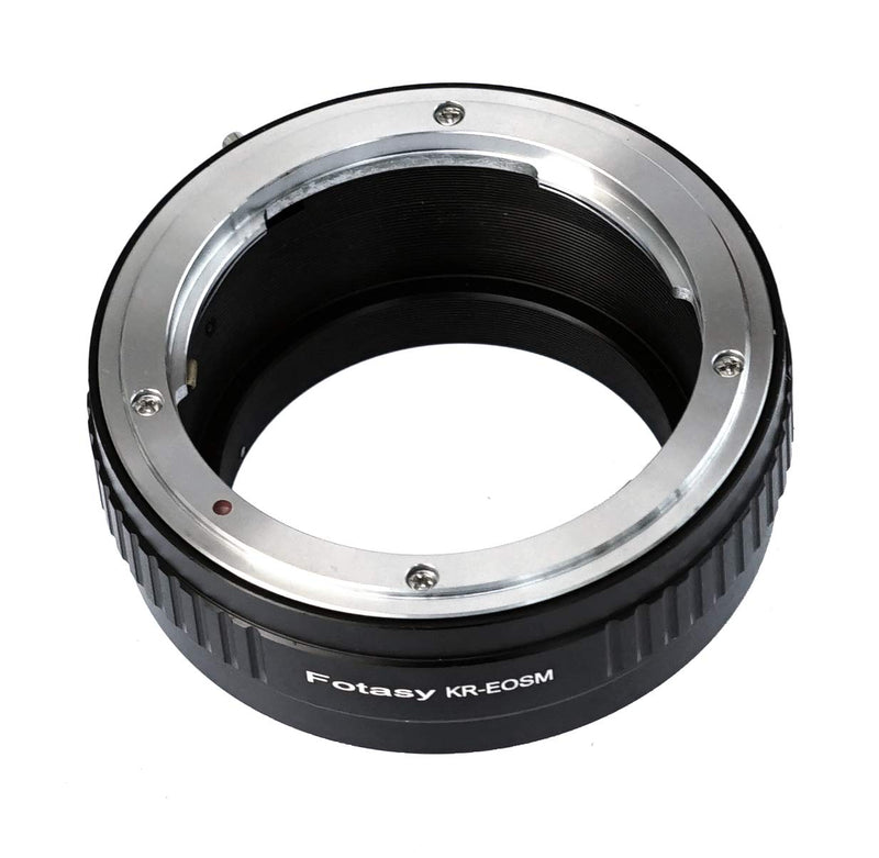 Fotasy Konica AR Lens to Canon EF-M Mount Adapter, Konica AR EFM, Konica AR EOS M Adapter, EF M KR, fits Konica AR Lens & Canon EF M Mirrorless Camera M1 M2 M3 M5 M6 M6 Mark II M10 M50 M100 M200