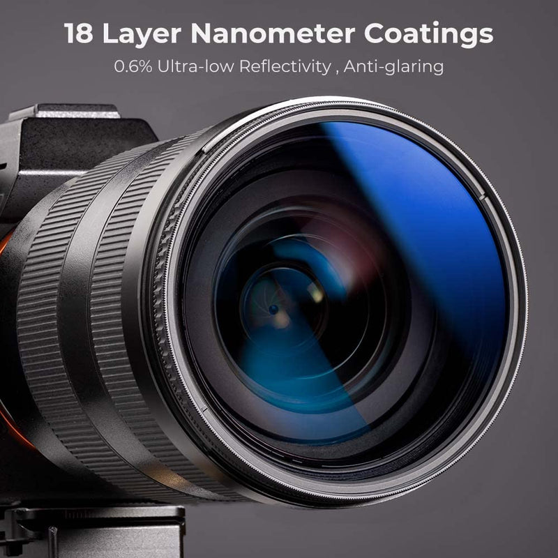 K&F Concept 67mm Circular Polarizer Glass Filter Ultra-Slim, 18 Multi Layer Coatings Circular Polarizing Filters for Camera Lens