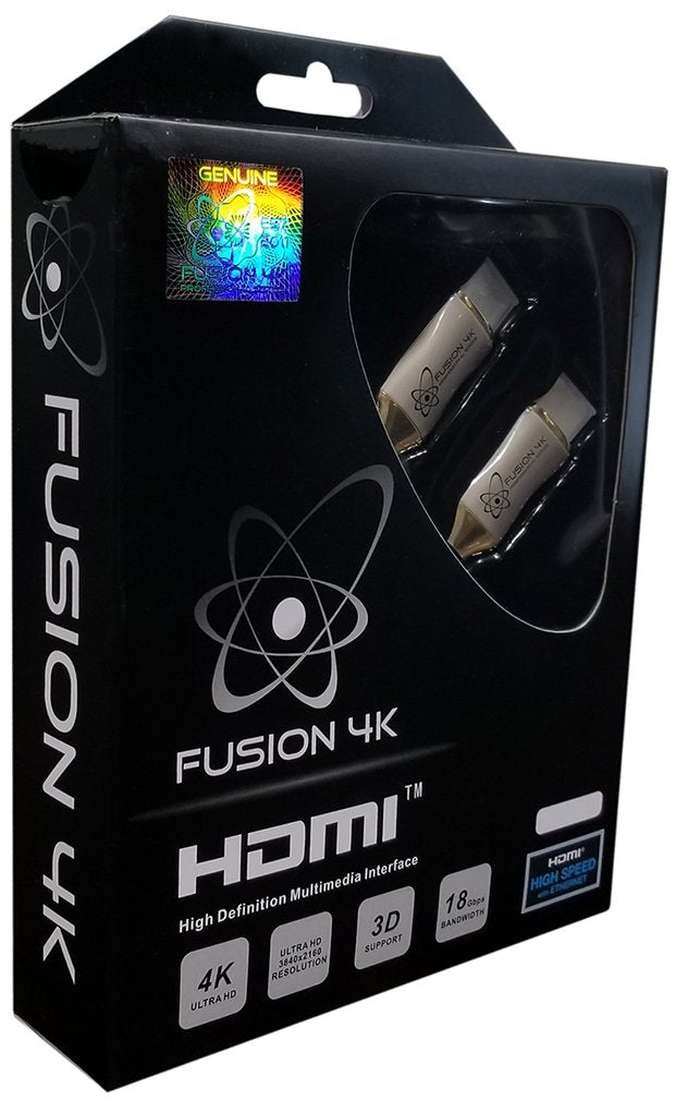 Fusion4K High Speed 4K HDMI Cable (4K @ 60Hz) - Professional Series (10 Feet) 10 Feet