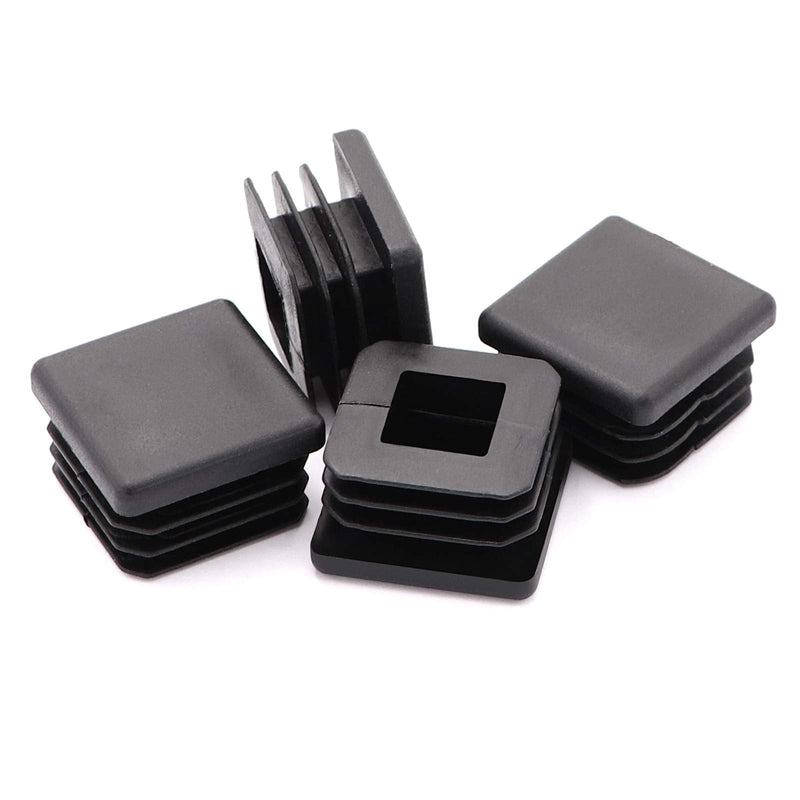 25pcs 1 inch Steel Pipe Plastic Plug,Chair Glide,Pipe Tubing End Cap,Plastic Plugs,Plastic End Caps,Square Plug,Square Plastic Plug type 1