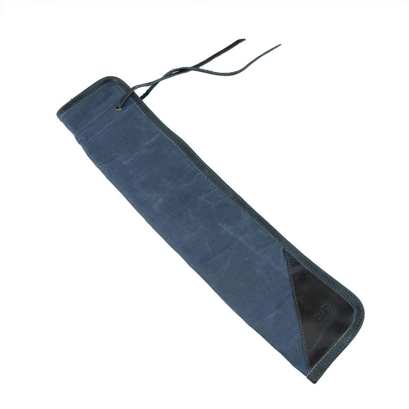 Hide & Drink, Waxed Canvas Drumstick Bag/Drummer Stick Bag Holder/Musician's Essentials Handmade :: Blue Mar