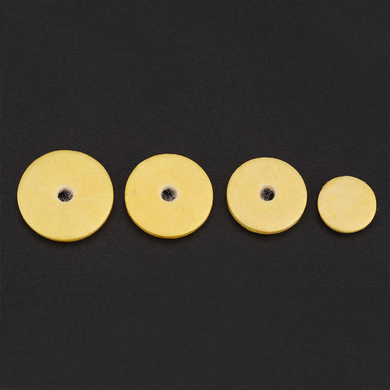 Vbestlife Flute Pad Set, 16 Pcs Durable Flute Pads Set Replacement Accessories for Flutes Yellow
