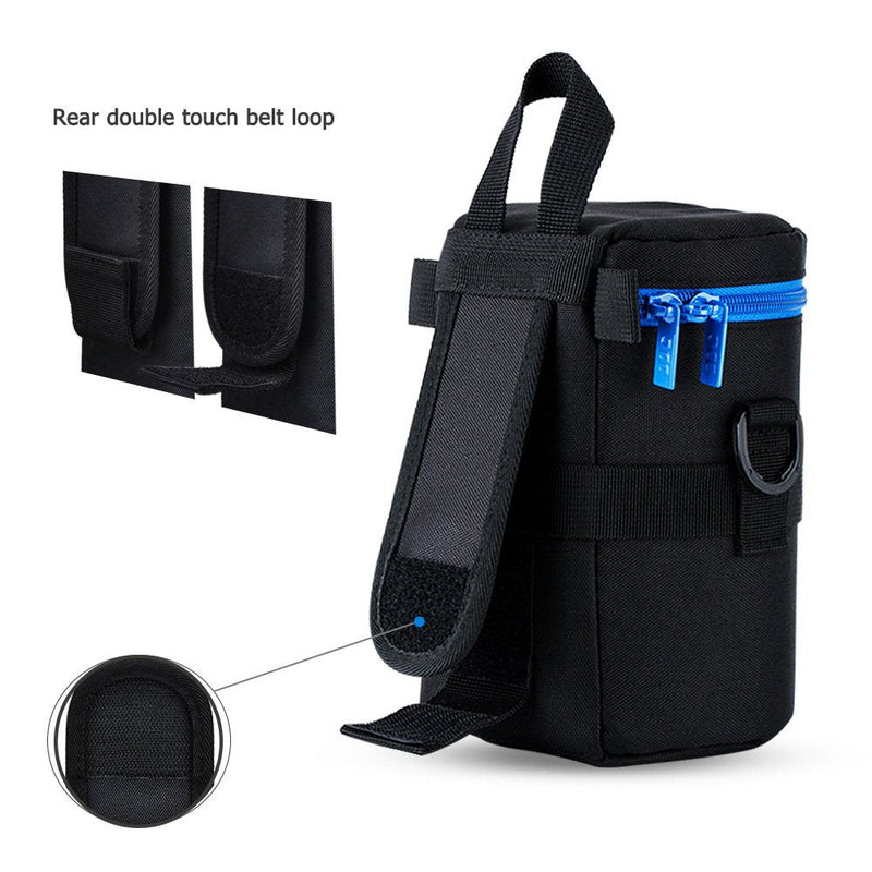 [AUSTRALIA] - JJC Deluxe Lens Case Pouch for Canon EF 24-70mm f2.8L/EF 16-35mm f2.8L/EF 85mm f1.4L/EF 70-300mm f4-5.6 IS USM,Nikon AF-S 24-70mm f2.8/AF-P 70-300mm f4.5-5.6E and other Lens below 3.93" x 7.16"(D x L) XL Size 