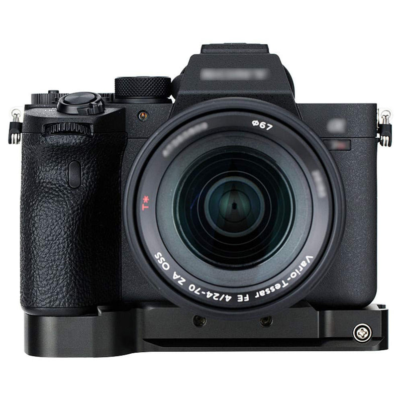 JJC Metal Camera Extension Hand Grip Holder for Sony A7III A7II A7M3 A7M2 A7S3 A7SIII A7RIV A7R4 A7RIII II A7R3 A7R2 A7SII A9 Camera Arca Swiss Quick Release Tripod Plate w/Battery Compartment Opening For Sony A7III A7SIII A7RIV