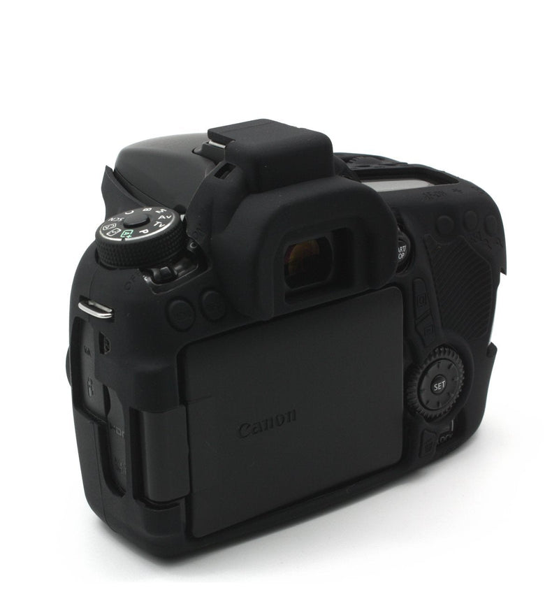 CEARI Silicone Protective Housing Camera Case Body Frame Shell Cover for Canon EOS 70D Digital Camera - Black