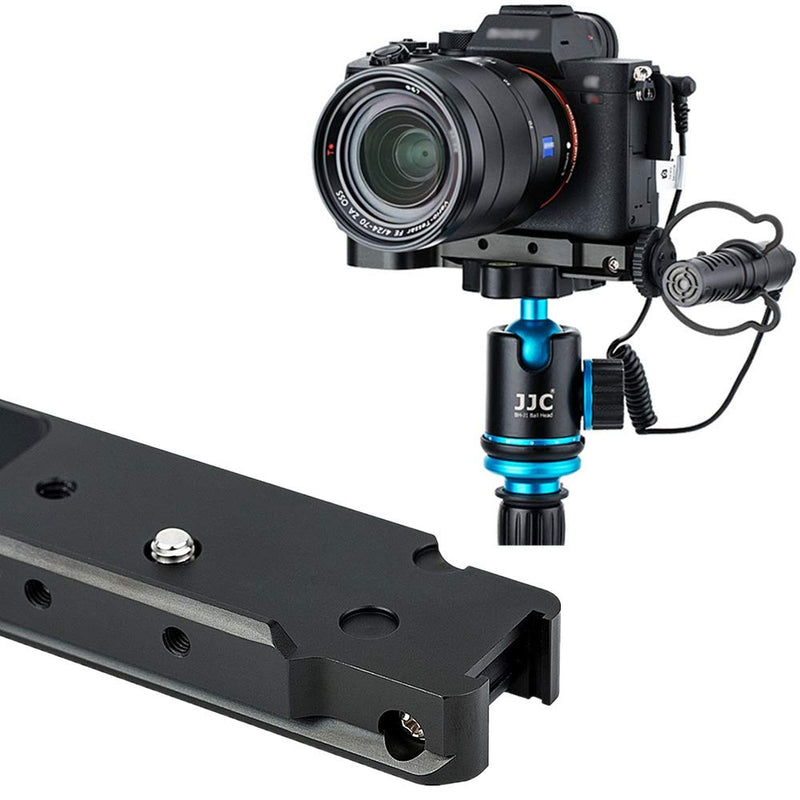 JJC Metal Camera Extension Hand Grip Holder for Sony A7III A7II A7M3 A7M2 A7S3 A7SIII A7RIV A7R4 A7RIII II A7R3 A7R2 A7SII A9 Camera Arca Swiss Quick Release Tripod Plate w/Battery Compartment Opening For Sony A7III A7SIII A7RIV