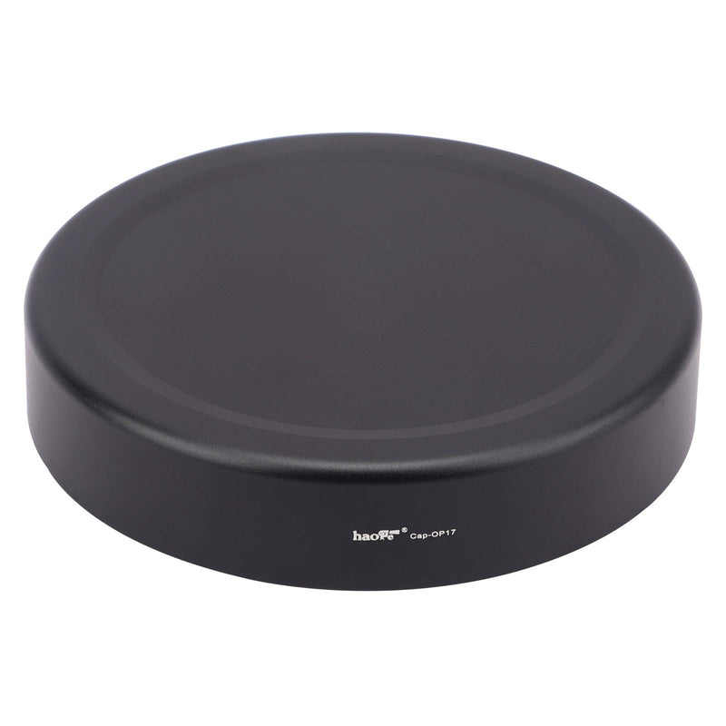 Haoge LH-OP17 Square Metal Lens Hood Shade with Metal Cap Set for Olympus M.ZUIKO ED 17mm f/1.2 PRO Lens 17MM F1.2