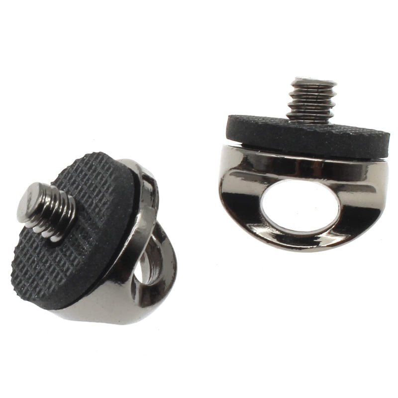 1/4 Thread Camera Neck Strap Screw Holder Zinc Alloy Camera Screw with Rubber Washer 2Pcs