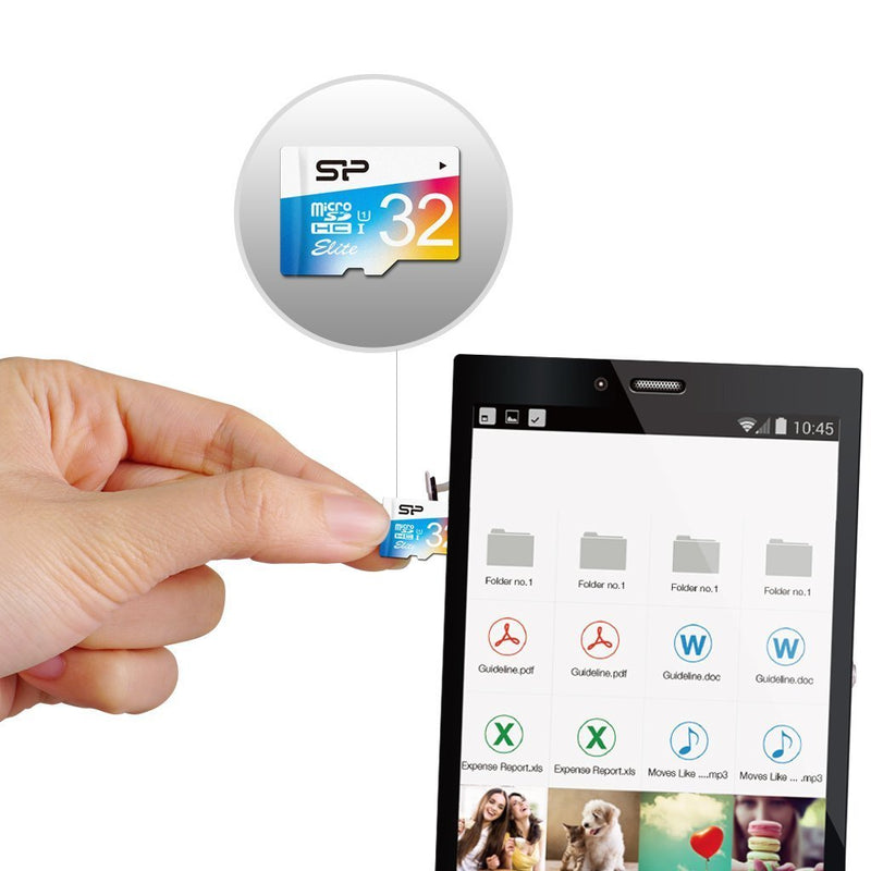 Silicon Power 32GB Up to 85MB/S Microsdhc UHS-1 Class10, Elite Flash Memory Card with Adaptor (SP032GBSTHBU1V20AE)