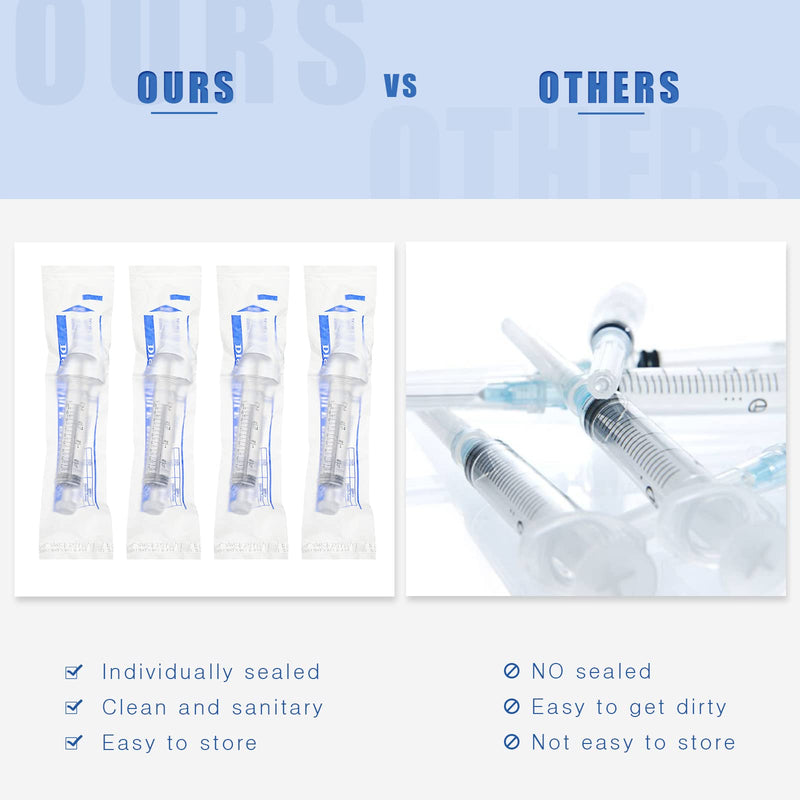Frienda 4 Pack Large Plastic Syringe for Scientific Labs and Dispensing Multiple Uses Measuring Syringe Tools (10 ml) 10 ml