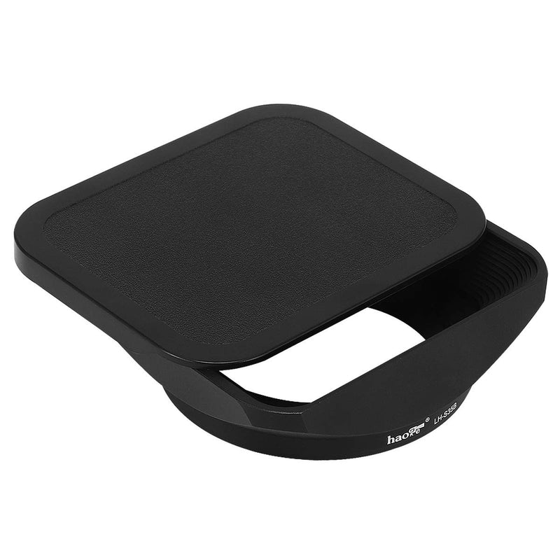 Haoge LH-S35B Bayonet Square Metal Lens Hood Shade with Cap for Sony Sonnar T FE 35mm F2.8 ZA SEL35F28Z and Sonnar T FE 55mm F1.8 ZA SEL55F18Z Lens