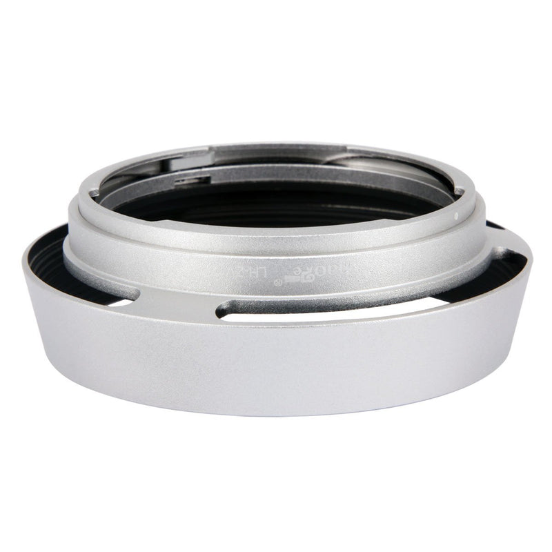 Haoge LH-ZV12 Round Metal Lens Hood Compatible with Carl Zeiss C Biogon T 4.5/21 21mm f4.5 ZM, C Sonnar 1.5/50 50mm f1.5 ZM Lens Silver Round - Silver