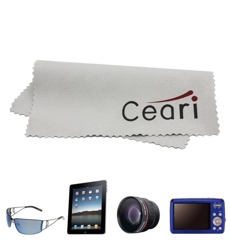 CEARI 58MM Telephoto Metal Lens Hood for Canon EOS Rebel 60D 70D SL1 XT XTi XS XSi T1i T2i T3i T4i T5i T6i T6s Digital SLR Camera + Microfiber Clean Cloth