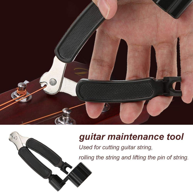 Guitar String Winder Cutter Pin Puller 3 in 1 Multi-functional Guitar Repair Tool for Acoustic Guitar, Banjo, Mandolin, Ukulele