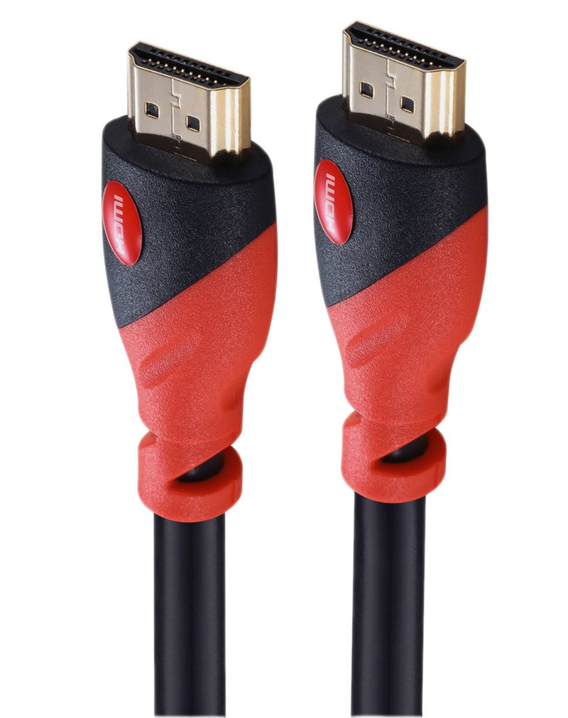 A-TECH 6ft Ultra High Speed hdmi Cable Audio Cable in red Support Ethernet,ARC,3D,4K,1080p and with CL3 Function 24k Plated Connector-Full Hd - Xbox Playstation- PS3-PS4-PC [Latest Version]-hdmi 2.0 6 Feet