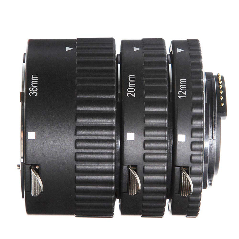 Foto4easy Auto Focus Macro Extension Tube Ring Set 12mm 20mm 36mm Nikon AF DSLR Camera Lens