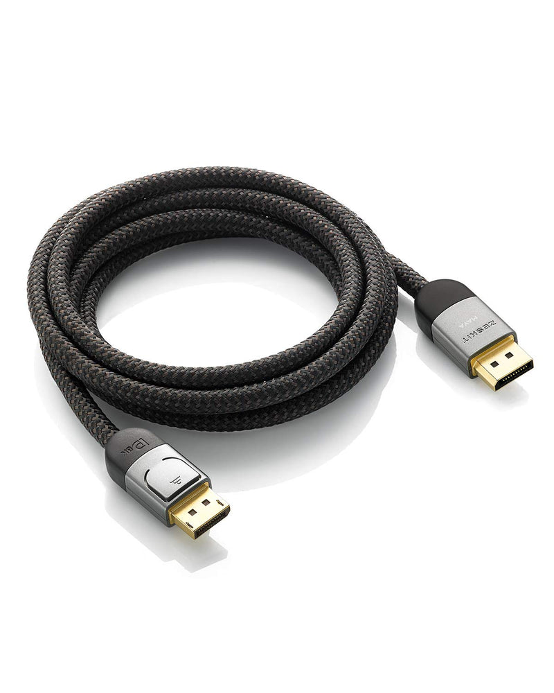 [AUSTRALIA] - Zeskit Maya Certified DP 1.4 Cable, 4K 120Hz 8K 60Hz 1440p 144Hz 240Hz HDR 32.4Gpbs HBR3 (3ft, Braided Jacket) 3ft 