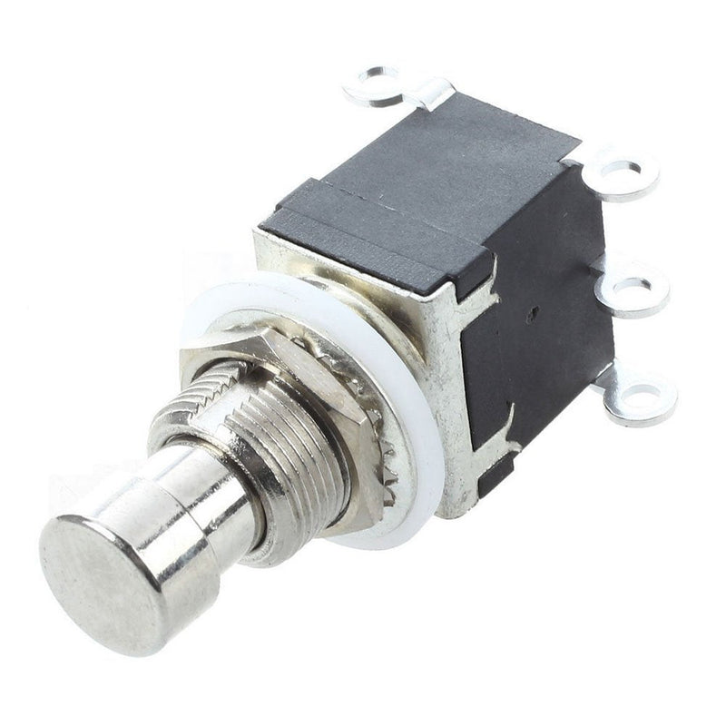 ESUPPORT 6Pin DPDT Latching Stomp Foot Switch Pedal Guitar Push Button Metal True Bypass AC 250V/2A 125V/4A Pack of 5 Latching DPDT 6Pin